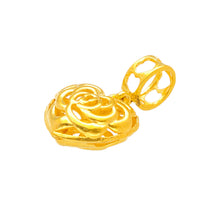 Load image into Gallery viewer, Arthesdam Jewellery 916 Gold Heart with Rose Charm
