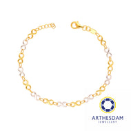 Arthesdam Jewellery 916 Gold Two-Toned Multi Infinity Bracelet