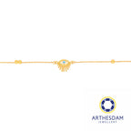 Arthesdam Jewellery 916 Gold Sparkle Evil Eye Bracelet