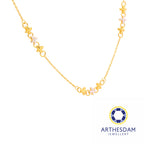 Arthesdam Jewellery 916 Gold Triple Clovers Necklace