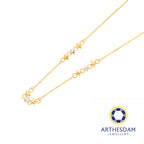 Arthesdam Jewellery 916 Gold Triple Clovers Necklace