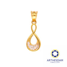 Load image into Gallery viewer, Arthesdam Jewellery 916 Gold Infinity Drop Pendant
