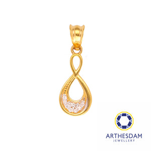 Arthesdam Jewellery 916 Gold Infinity Drop Pendant