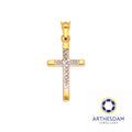 Arthesdam Jewellery 916 Gold Two-Toned Cross Pendant