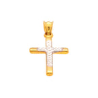 Arthesdam Jewellery 916 Gold Two-Toned Cross Pendant