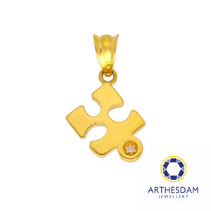 Arthesdam Jewellery 916 Gold Puzzle Pendant