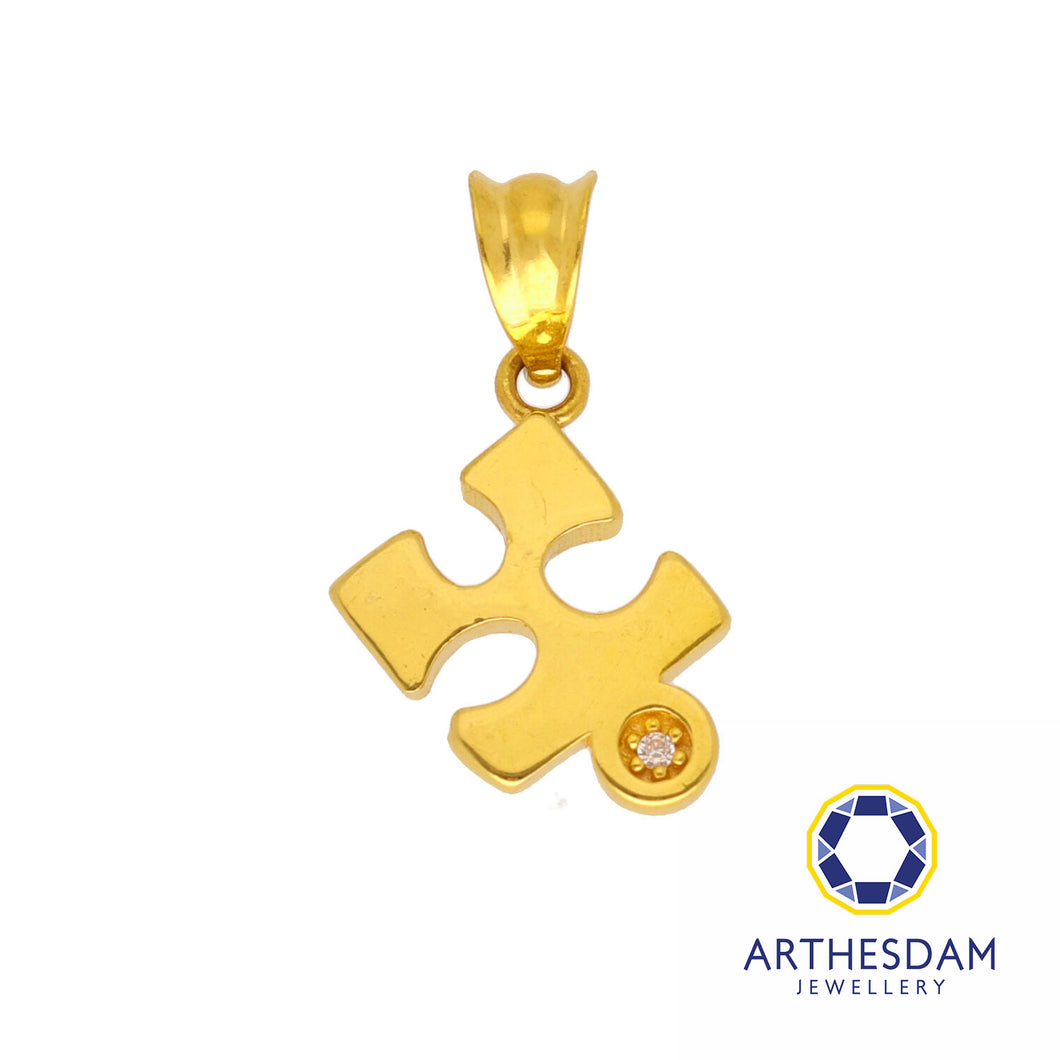 Arthesdam Jewellery 916 Gold Puzzle Pendant