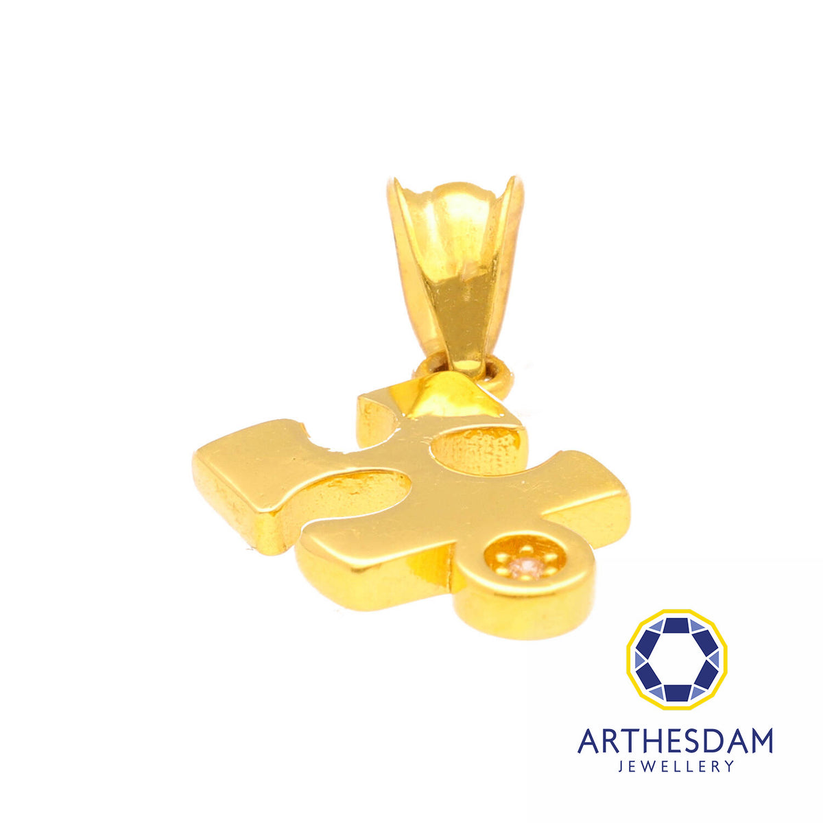 Arthesdam Jewellery 916 Gold Puzzle Pendant