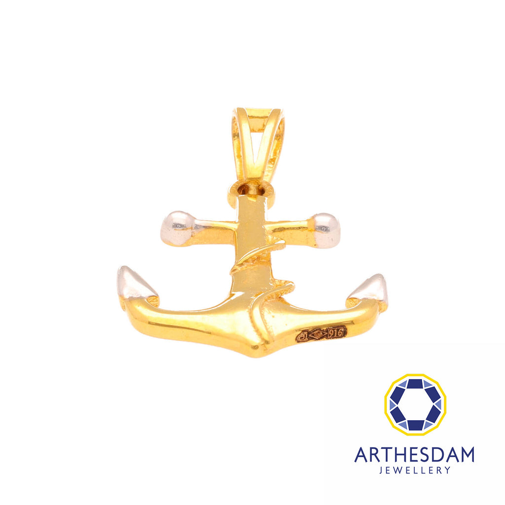 Arthesdam Jewellery 916 Gold Classic Anchor Pendant