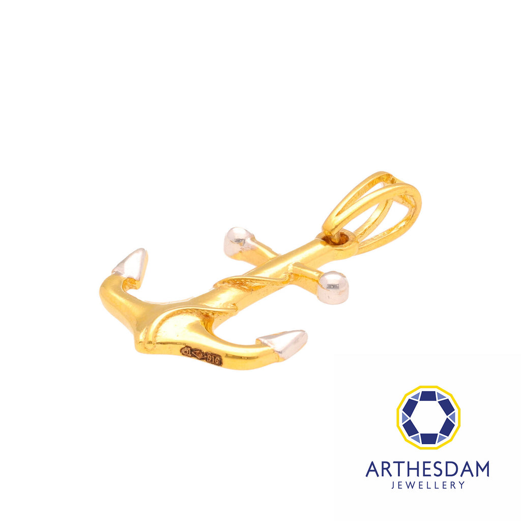 Arthesdam Jewellery 916 Gold Classic Anchor Pendant