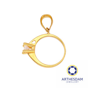 Arthesdam Jewellery 916 Gold Promise Ring Pendant