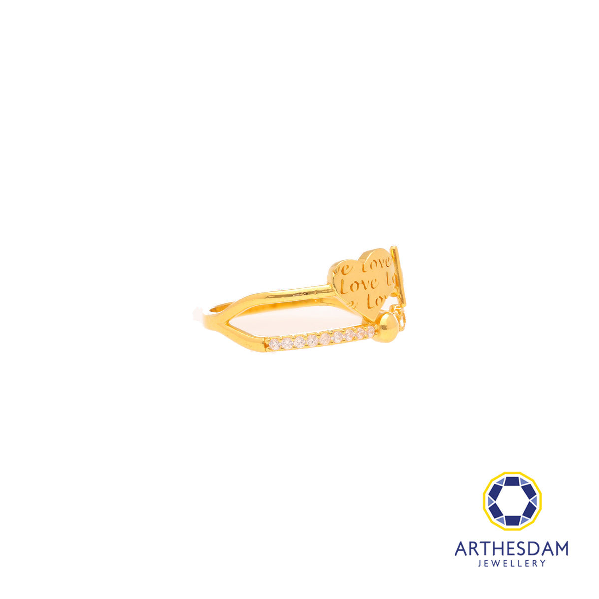 Arthesdam Jewellery 916 Gold Heart Ring