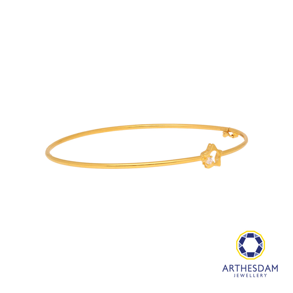 Arthesdam Jewellery 916 Gold Star Bangle