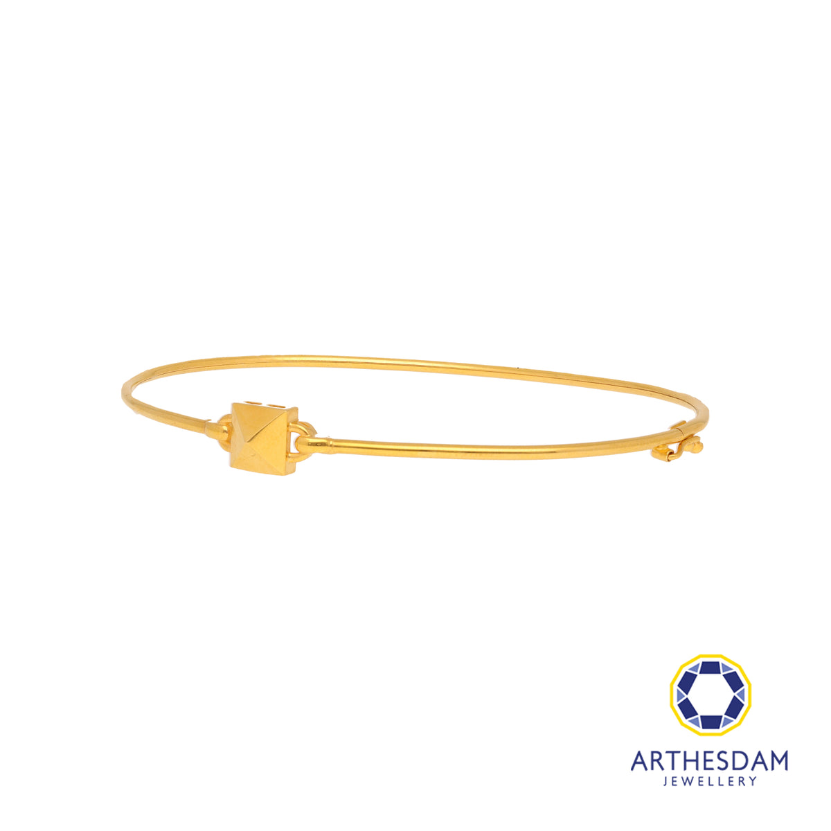 Arthesdam Jewellery 916 Gold Square Bangle