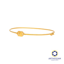 Load image into Gallery viewer, Arthesdam Jewellery 916 Gold Square Bangle
