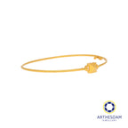 Arthesdam Jewellery 916 Gold Square Bangle