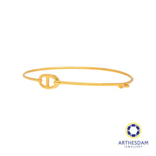 Load image into Gallery viewer, Arthesdam Jewellery 916 Gold Button Bangle
