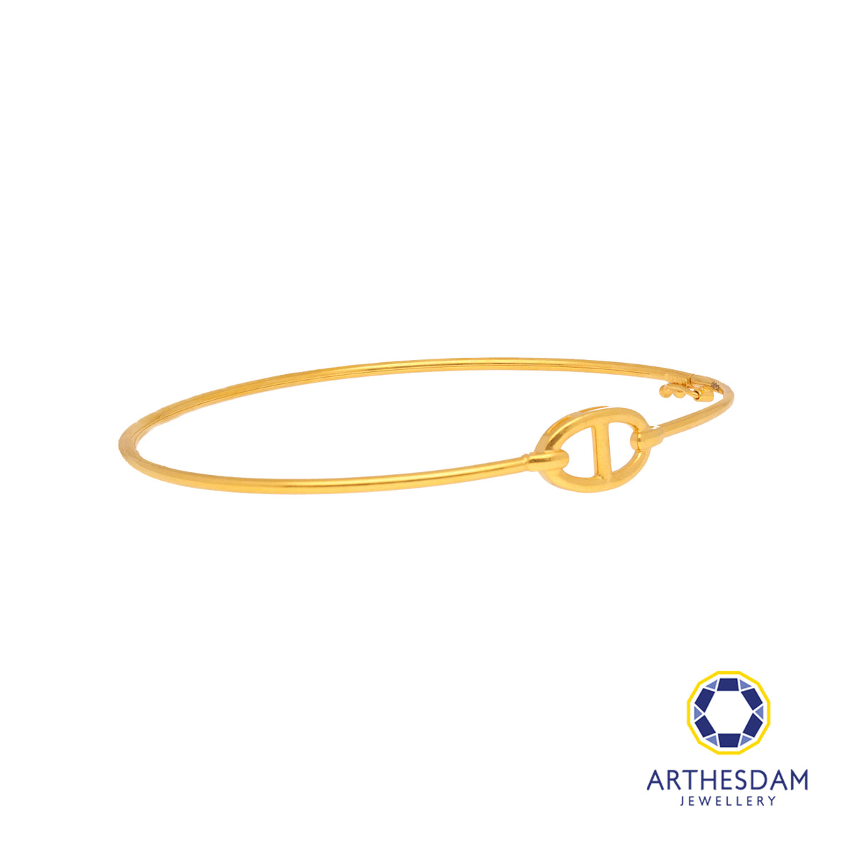 Arthesdam Jewellery 916 Gold Button Bangle