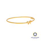 Arthesdam Jewellery 916 Gold Ribbon Baby Bangle
