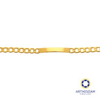 Arthesdam Jewellery 916 Gold Bar Curb Coco Bracelet