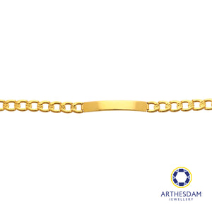 Arthesdam Jewellery 916 Gold Bar Curb Coco Bracelet