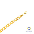 Arthesdam Jewellery 916 Gold Bar Curb Coco Bracelet