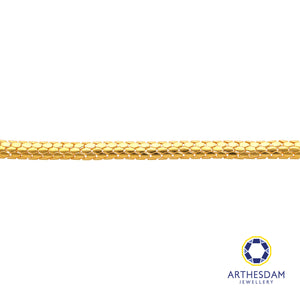 Arthesdam Jewellery 916 Gold Snake Bone Bracelet