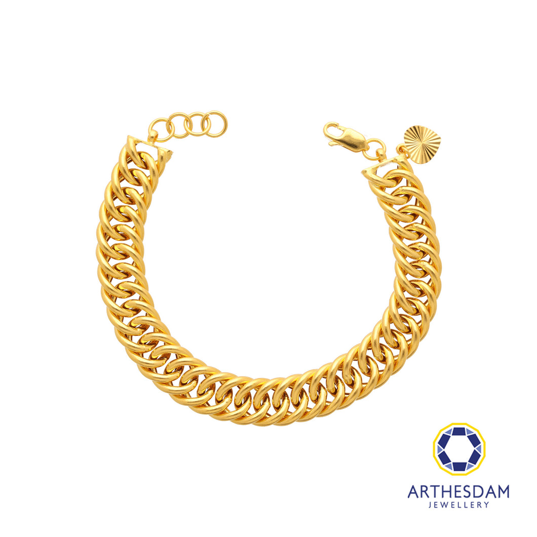 Arthesdam Jewellery 916 Gold Classic Coco Bracelet