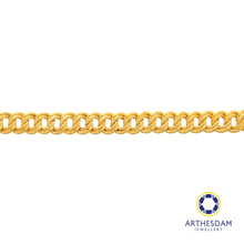 Load image into Gallery viewer, Arthesdam Jewellery 916 Gold Sandblasted Coco Thick Bracelet

