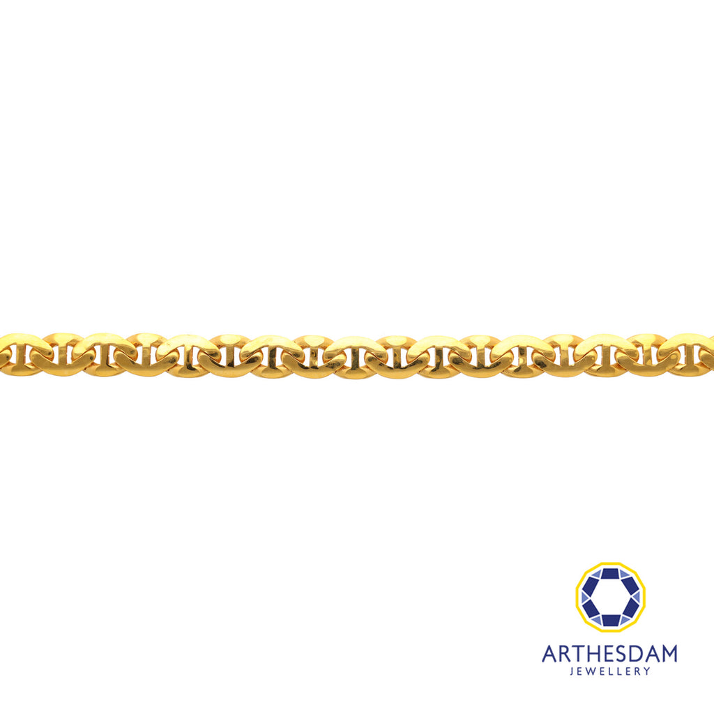 Arthesdam Jewellery 916 Gold Thick Soda Tab Link Bracelet