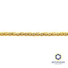 Load image into Gallery viewer, Arthesdam Jewellery 916 Gold Thick Soda Tab Link Bracelet
