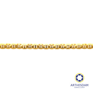 Arthesdam Jewellery 916 Gold Thick Soda Tab Link Bracelet