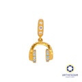 Arthesdam Jewellery 916 Gold Headphone Charm