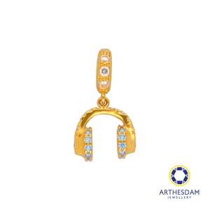 Arthesdam Jewellery 916 Gold Headphone Charm