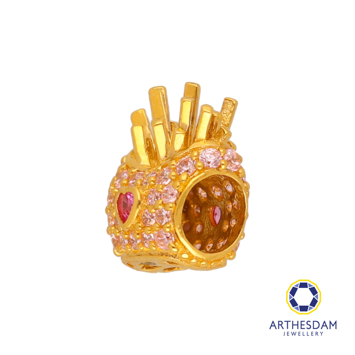 Arthesdam Jewellery 916 Gold Fries Charm