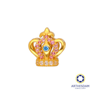 Arthesdam Jewellery 916 Gold Crown Charm