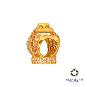 Arthesdam Jewellery 916 Gold Crown Charm