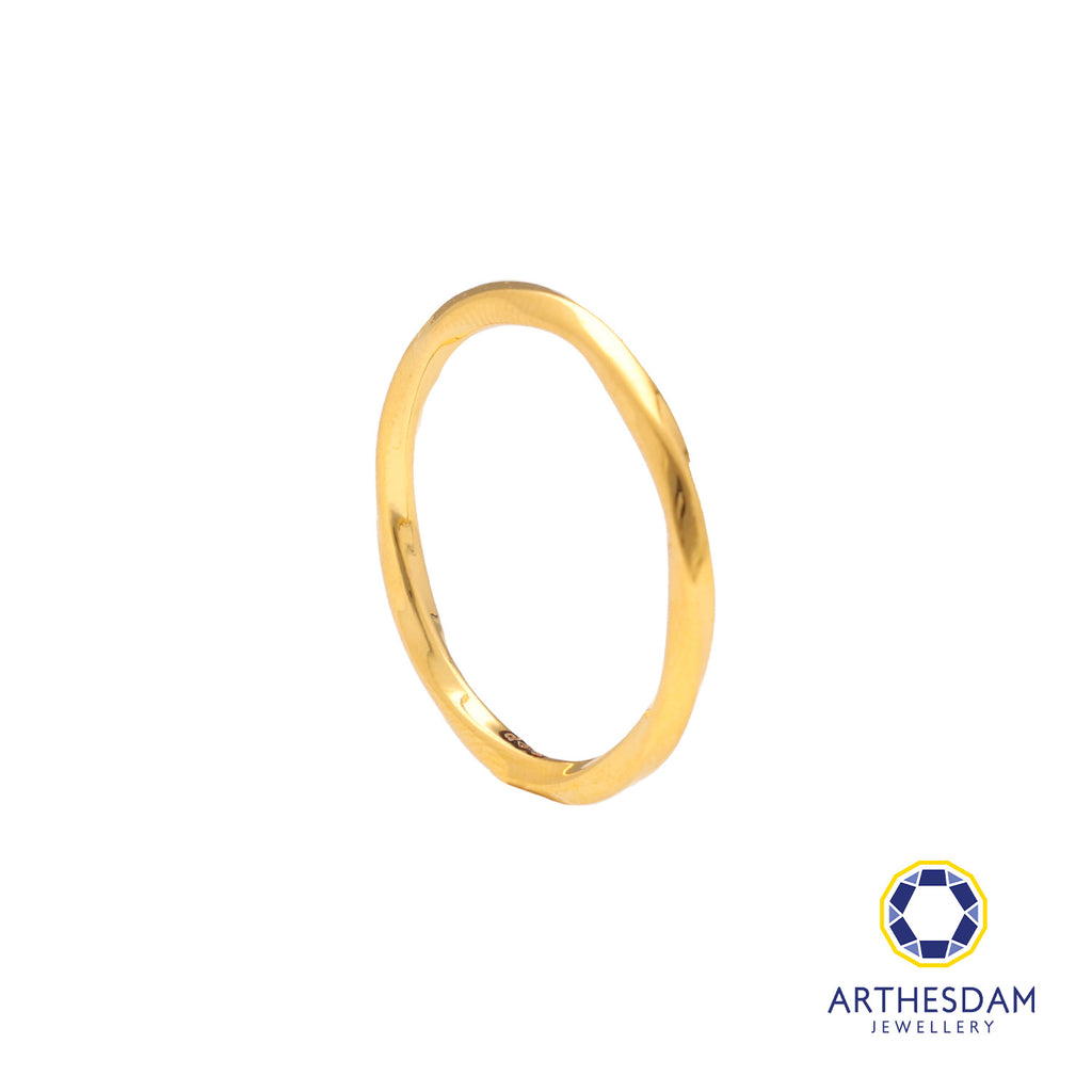 Arthesdam Jewellery 916 Gold Twisted Thin Ring