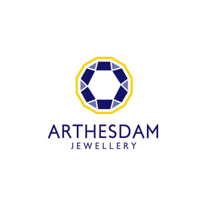 Arthesdam Jewellery 916 Gold Square and Diamond Bracelet