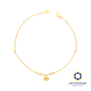 Arthesdam Jewellery 916 Gold Dangle Bell Bracelet