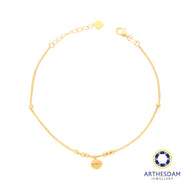 Arthesdam Jewellery 916 Gold Dangle Bell Bracelet