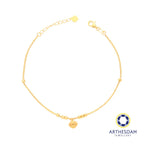 Arthesdam Jewellery 916 Gold Dangle Bell Bracelet