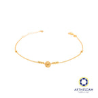 Arthesdam Jewellery 916 Gold Dangle Bell Bracelet