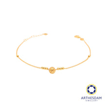 Load image into Gallery viewer, Arthesdam Jewellery 916 Gold Dangle Bell Bracelet

