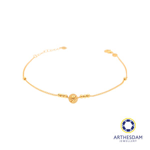 Arthesdam Jewellery 916 Gold Dangle Bell Bracelet