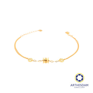 Arthesdam Jewellery 916 Gold Roman Barrel Bracelet