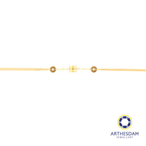 Arthesdam Jewellery 916 Gold Roman Barrel Bracelet