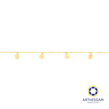 Load image into Gallery viewer, Arthesdam Jewellery 916 Gold Dangling Ji Xiang Ru Yi Bracelet

