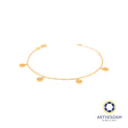 Arthesdam Jewellery 916 Gold Dangling Ji Xiang Ru Yi Bracelet