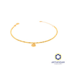 Load image into Gallery viewer, Arthesdam Jewellery 916 Gold Round Fu Blessing Bracelet
